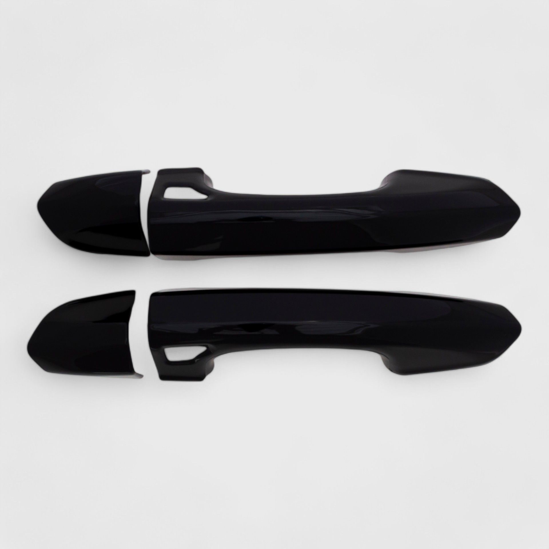 15-23 Ford Mustang W/ Smart Key 4 Piece Gloss Black Snap-on W/Tape Patented Door Handle Cover