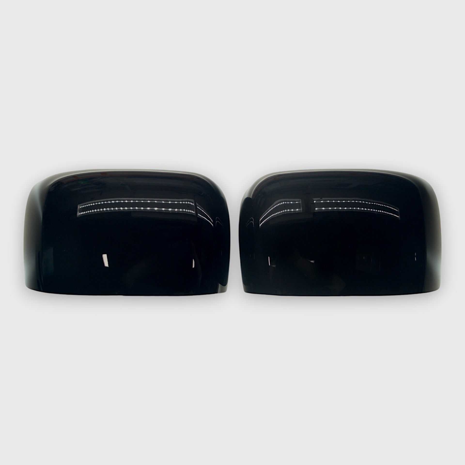 15-24 Jeep Renegade 2 Piece No Turn Signal Full Gloss Black Tape-on Mirror Cover