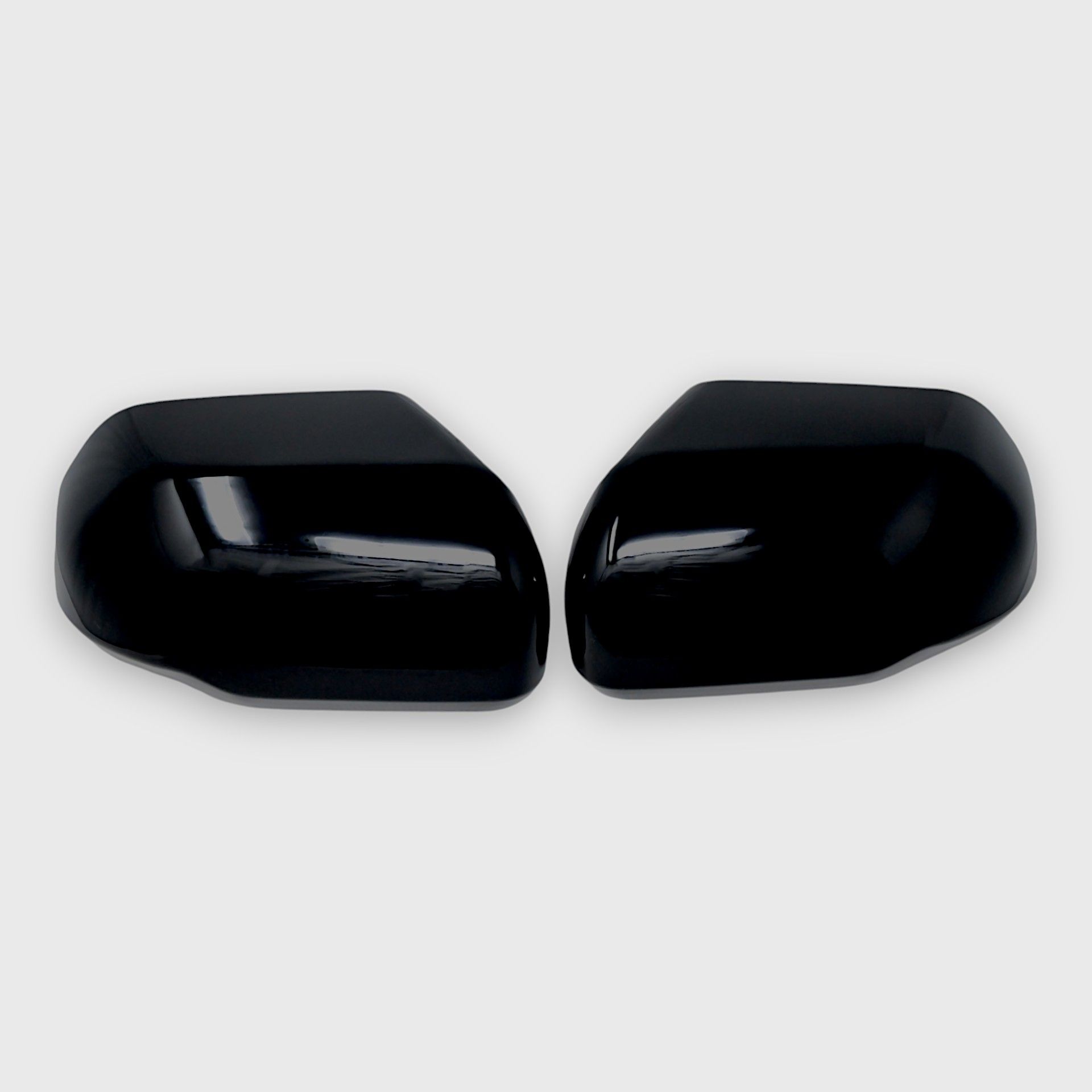 22-26 Toyota Tundra, 23-26 Toyota Sequoia 2 Piece No Turn Signal Top Gloss Black Tape-on Mirror Cover