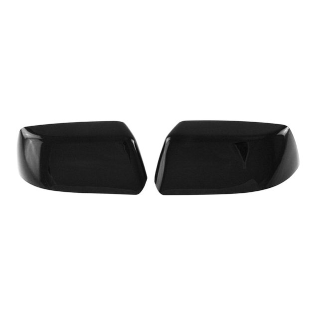 thumbnail interactive-video image 1 of Glossy Black Driver Side Mirror Cover For 2007-2014 Chevy Silverado & GMC Sierra | Clip-On Replacement 1 of 3