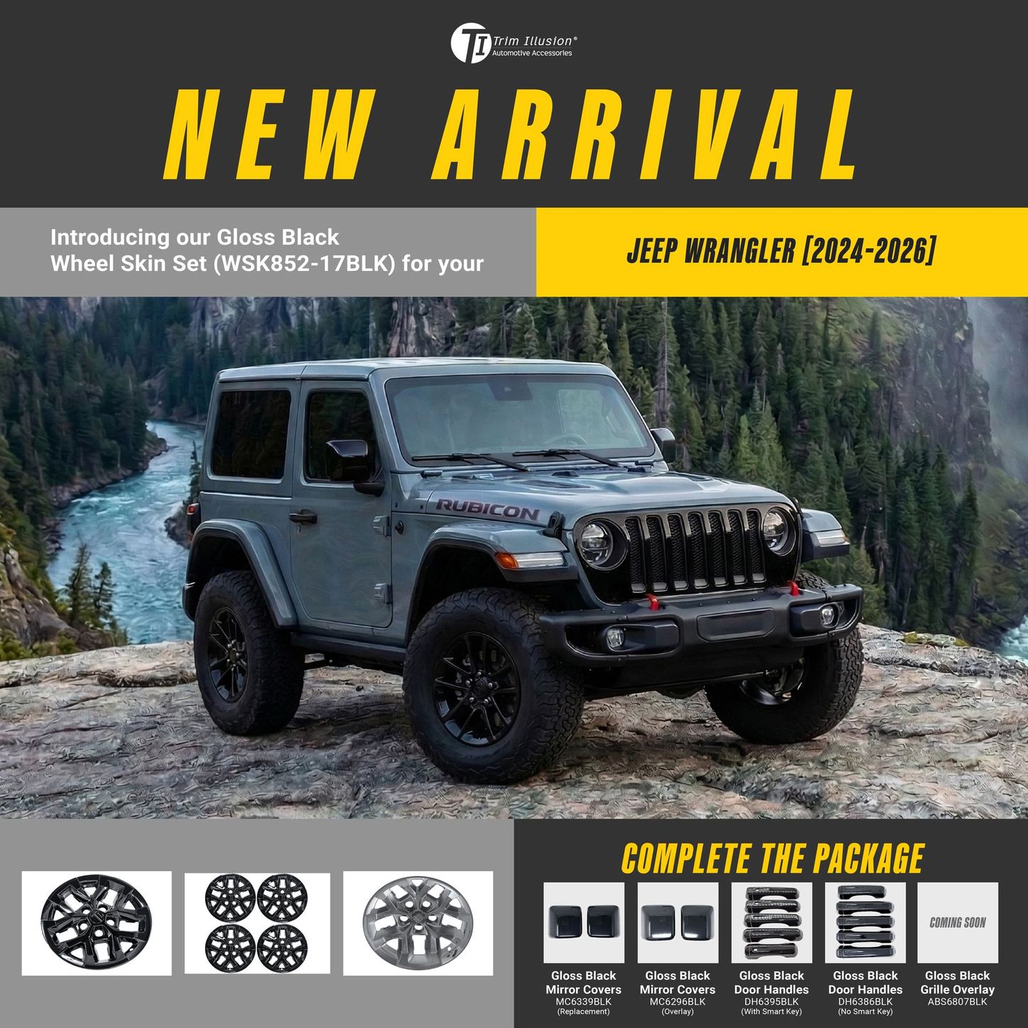 WSK852-17BLK (Jeep Wrangler 24-25)