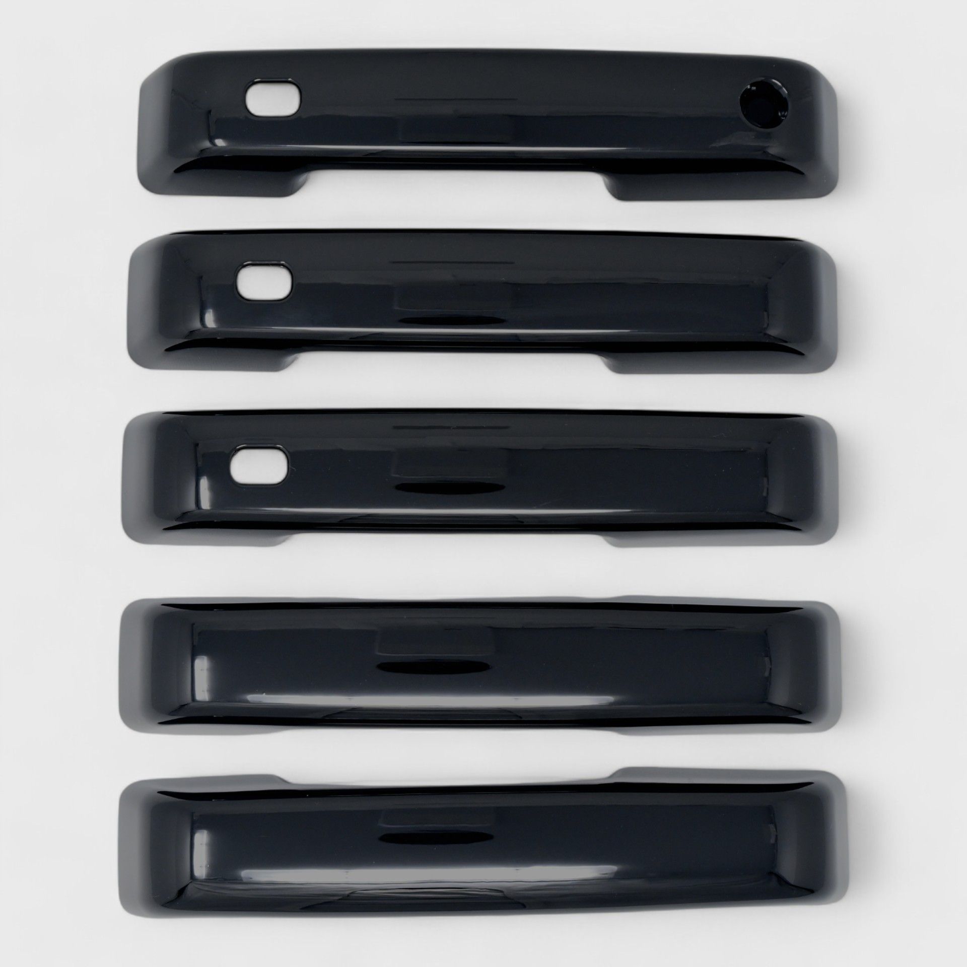 21-25 Ford Bronco W/ Smart Key 5 Piece Gloss Black Snap-on W/Tape Patented Door Handle Cover