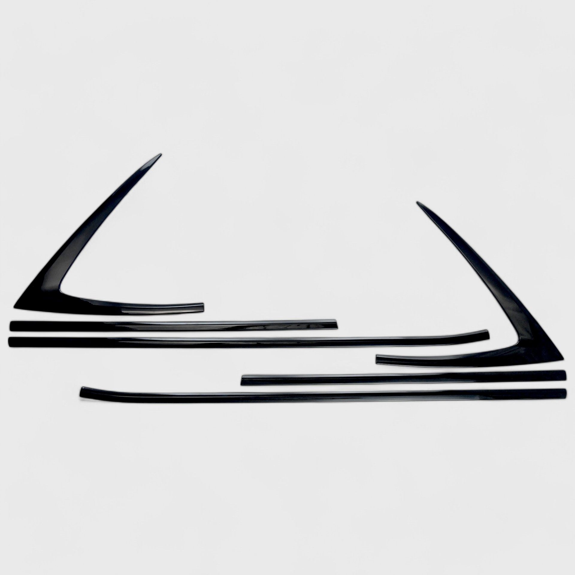 18-24 Chevrolet Equinox 8 Piece Gloss Black Tape-on Window Trim Set