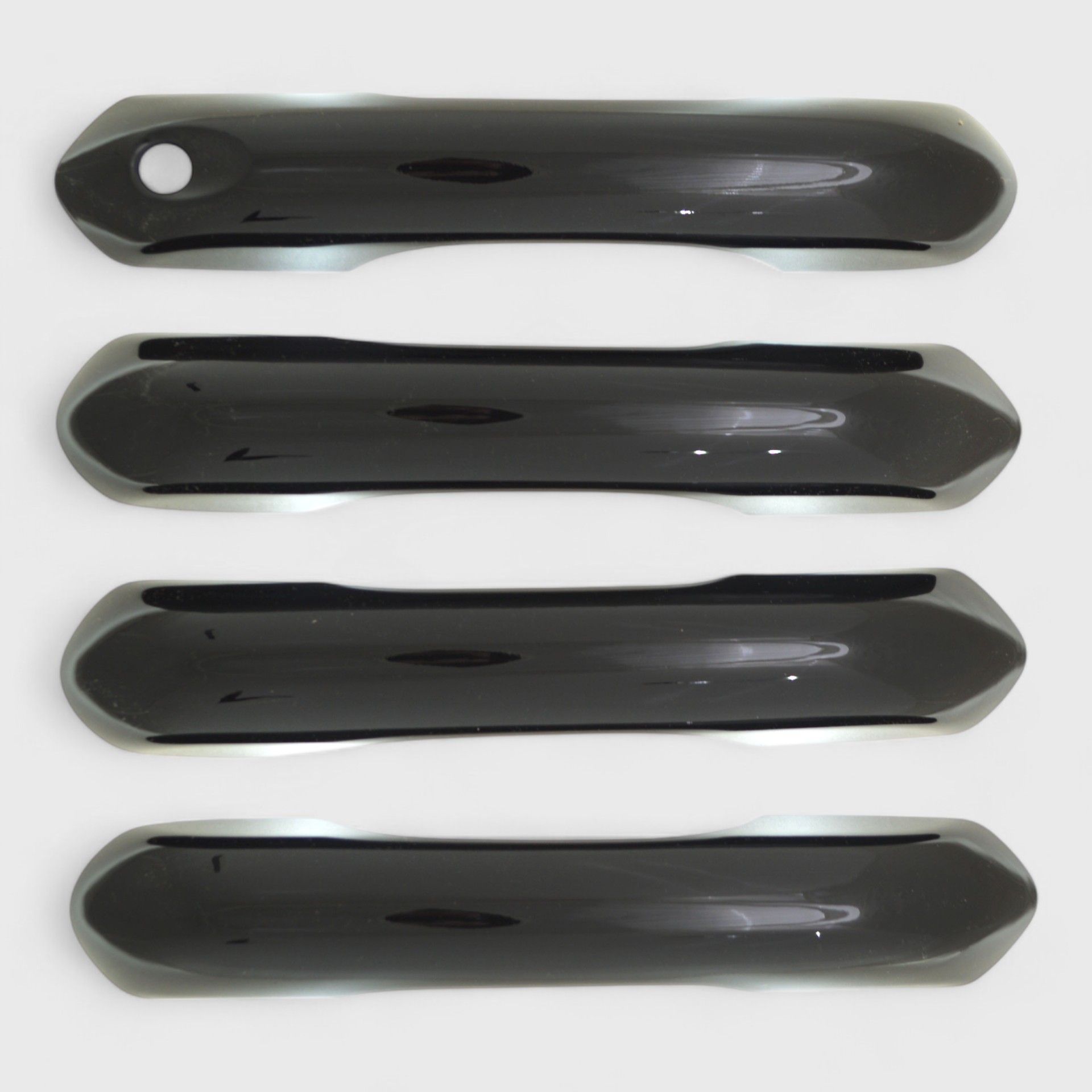 20-26 Ford Explorer Works over Keyless Sensors 4 Piece Gloss Black Snap-on W/Tape Patented Door Handle Cover