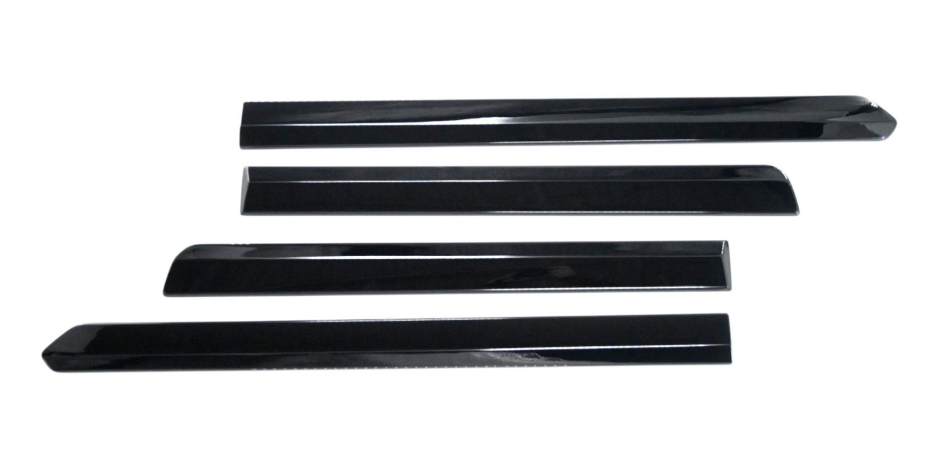 24-26 Toyota Tacoma 4 PCS Gloss Black Tape-on Door Molding Set OEM Style Add-on