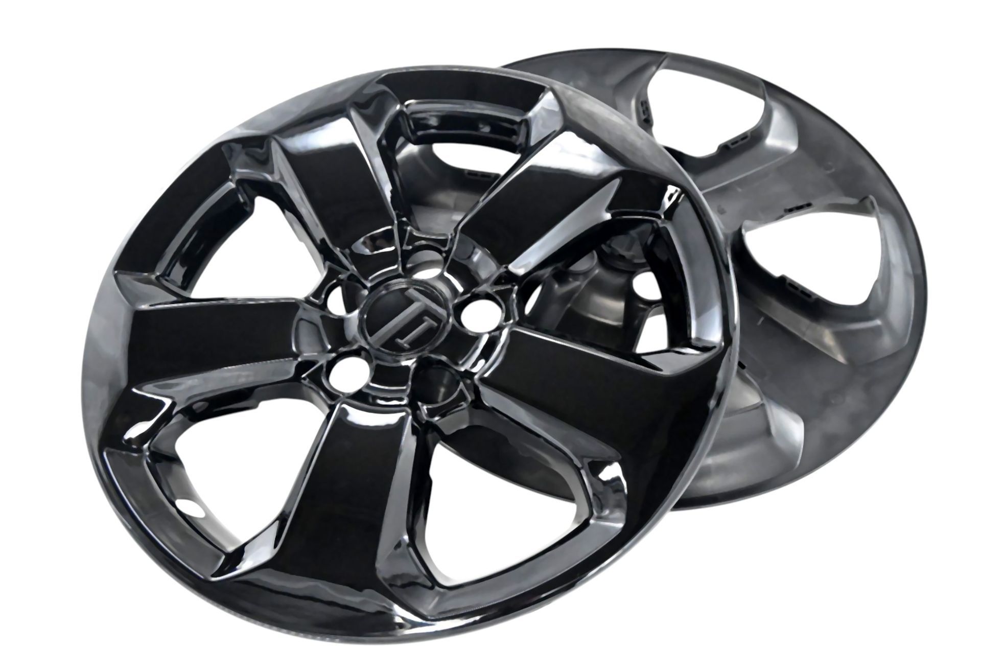 17-21 Jeep Compass 8 Piece Gloss Black Snap-on Wheel Skin Set