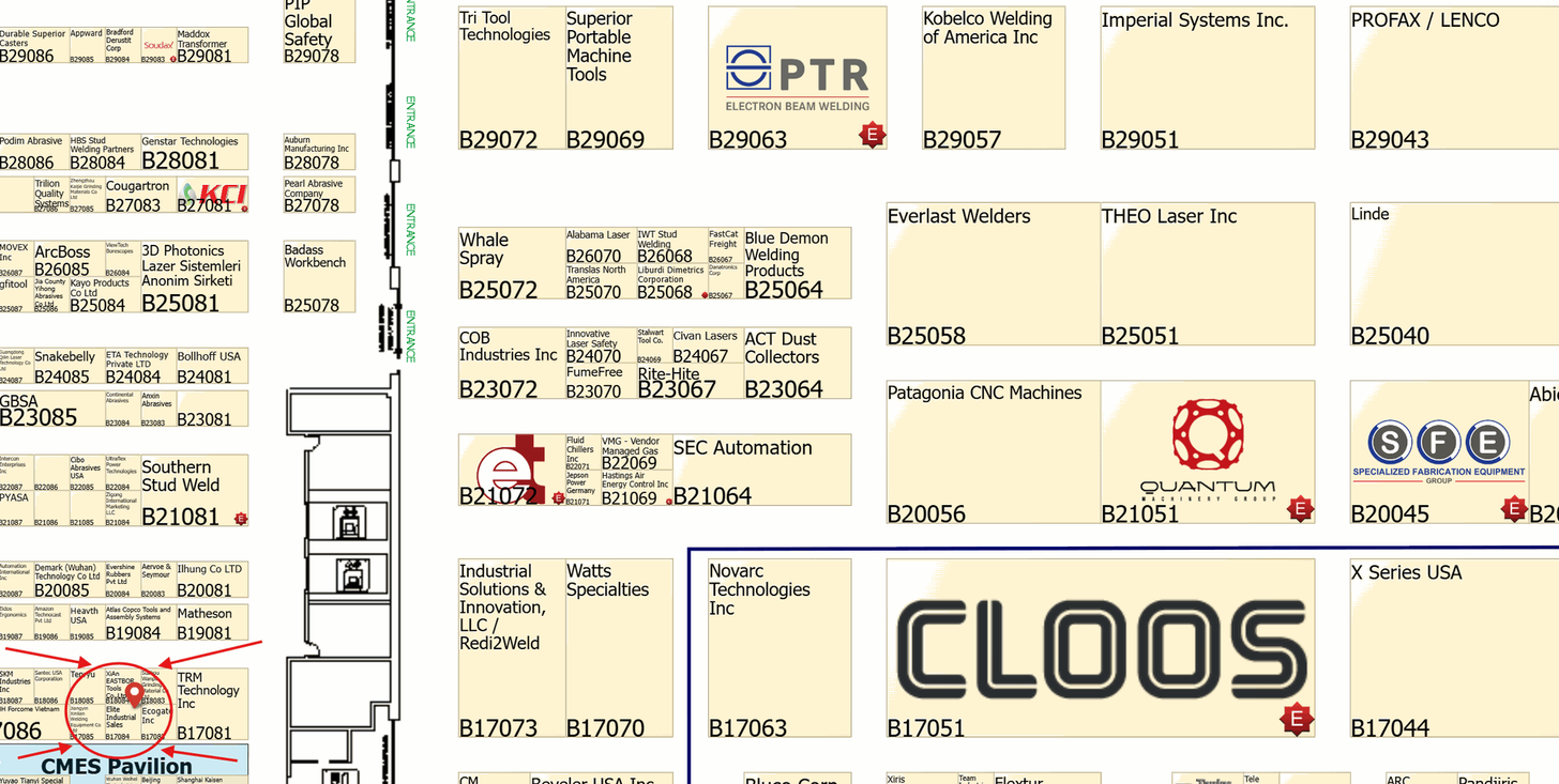 EIS FabTech 2025 Map small