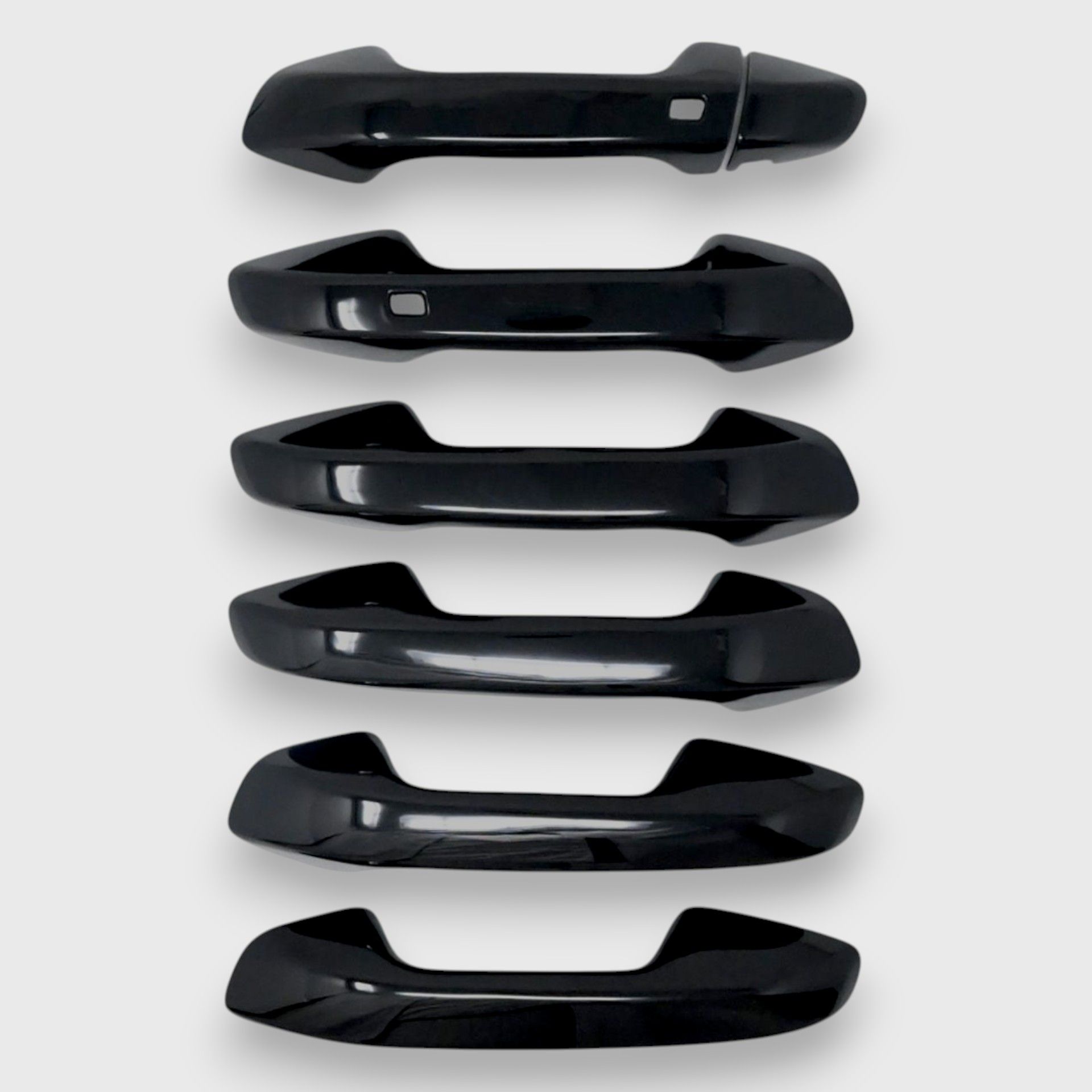 20-26 Kia Seltos W/ or W/O Smart Key 7 Piece Gloss Black Snap-on W/Tape Patented Door Handle Cover