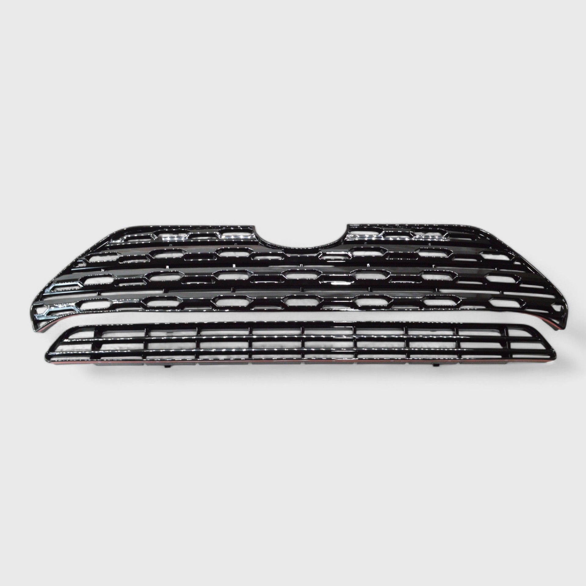 19-25 Toyota RAV4 LE/XLE/Premium Does not fit grille with Proximity sensor 2 Piece Gloss Black Snap-on W/Tape Grille Overlay