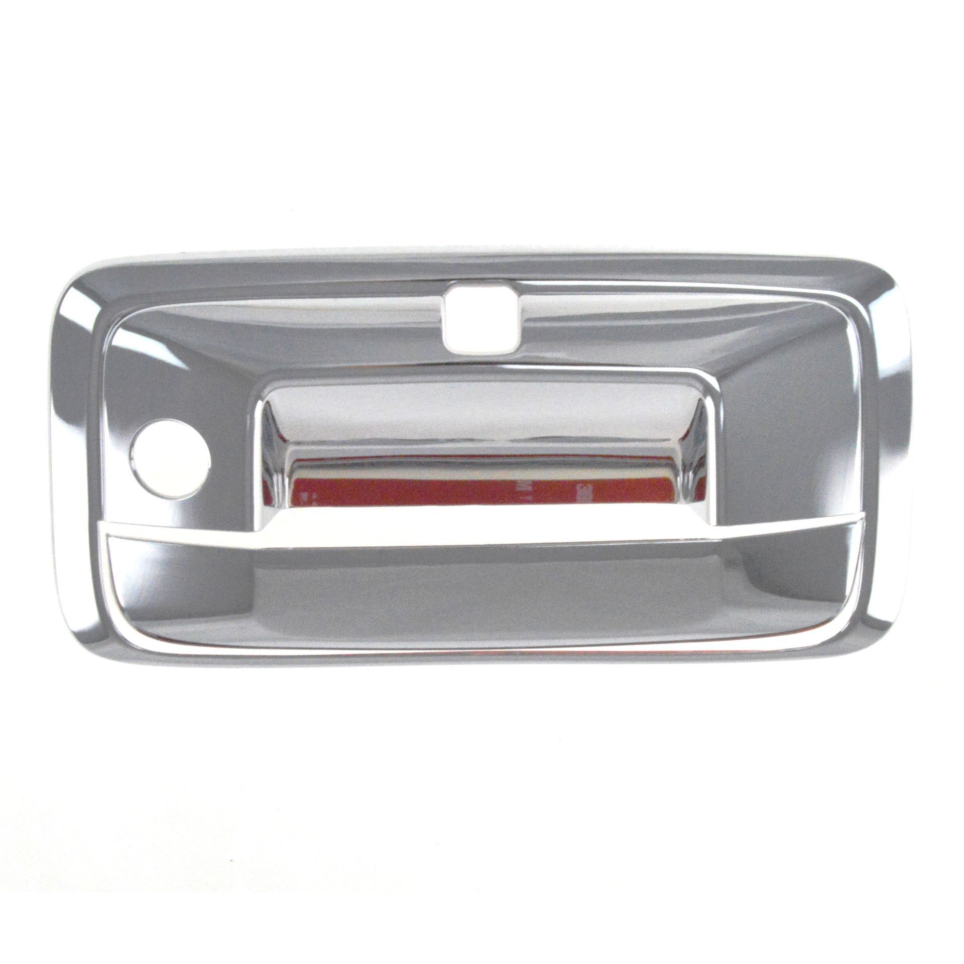 14-18 Chevrolet Silverado 1500, 14-20 Chevrolet Colorado, 14-18 GMC Sierra 1500, 15-19 GMC Canyon 2 Piece Chrome Tape-on Tailgate Handle Cover