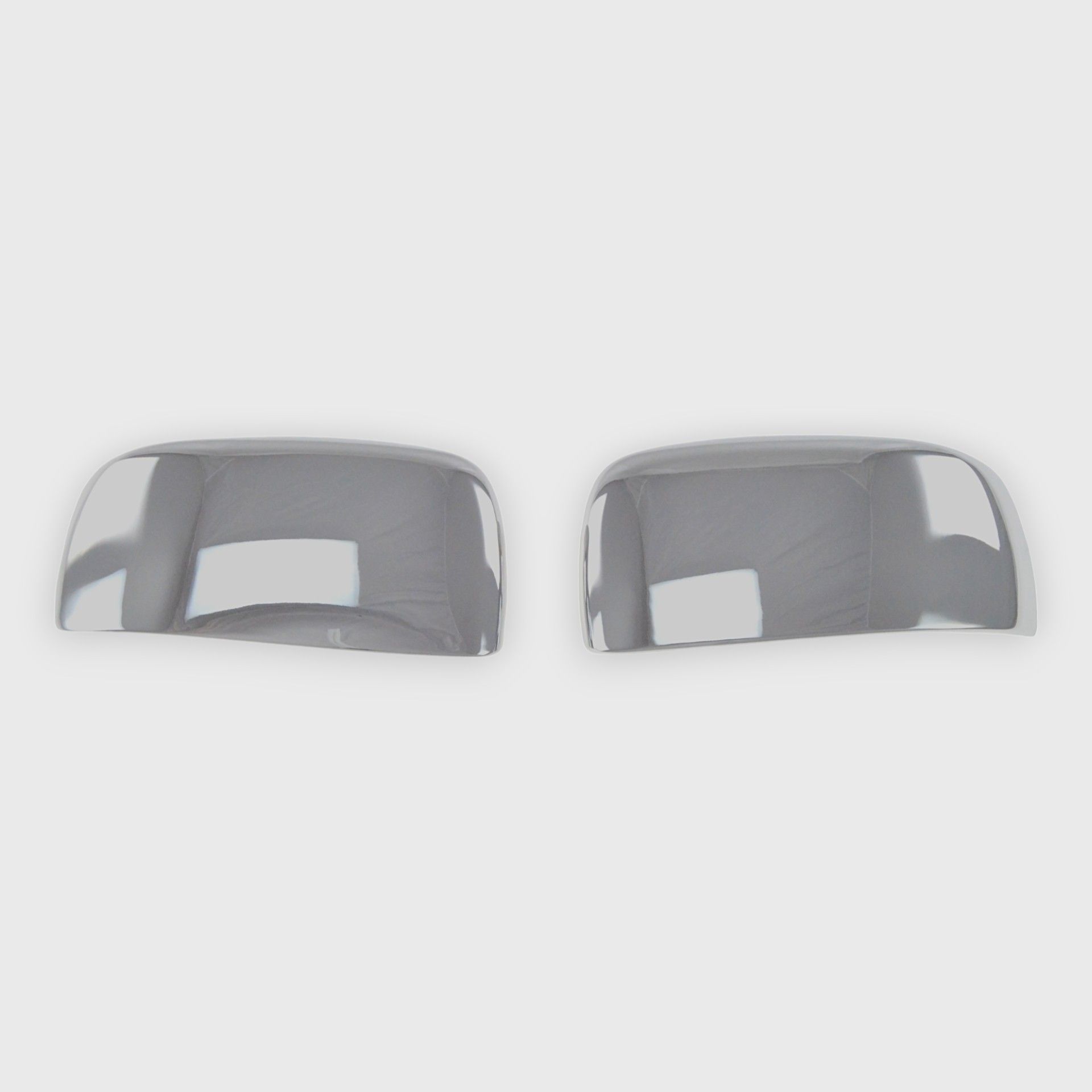08-16 Chrysler Town & Country, 08-20 Dodge Grand Caravan, 09-14 Volkswagen Routan 2 Piece No Turn Signal Top Chrome Tape-on Mirror Cover