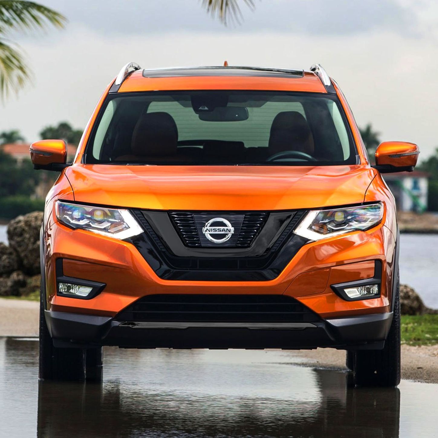 ABS6491BLK Gloss Black Grille Overlay for 17-20 Nissan Rogue