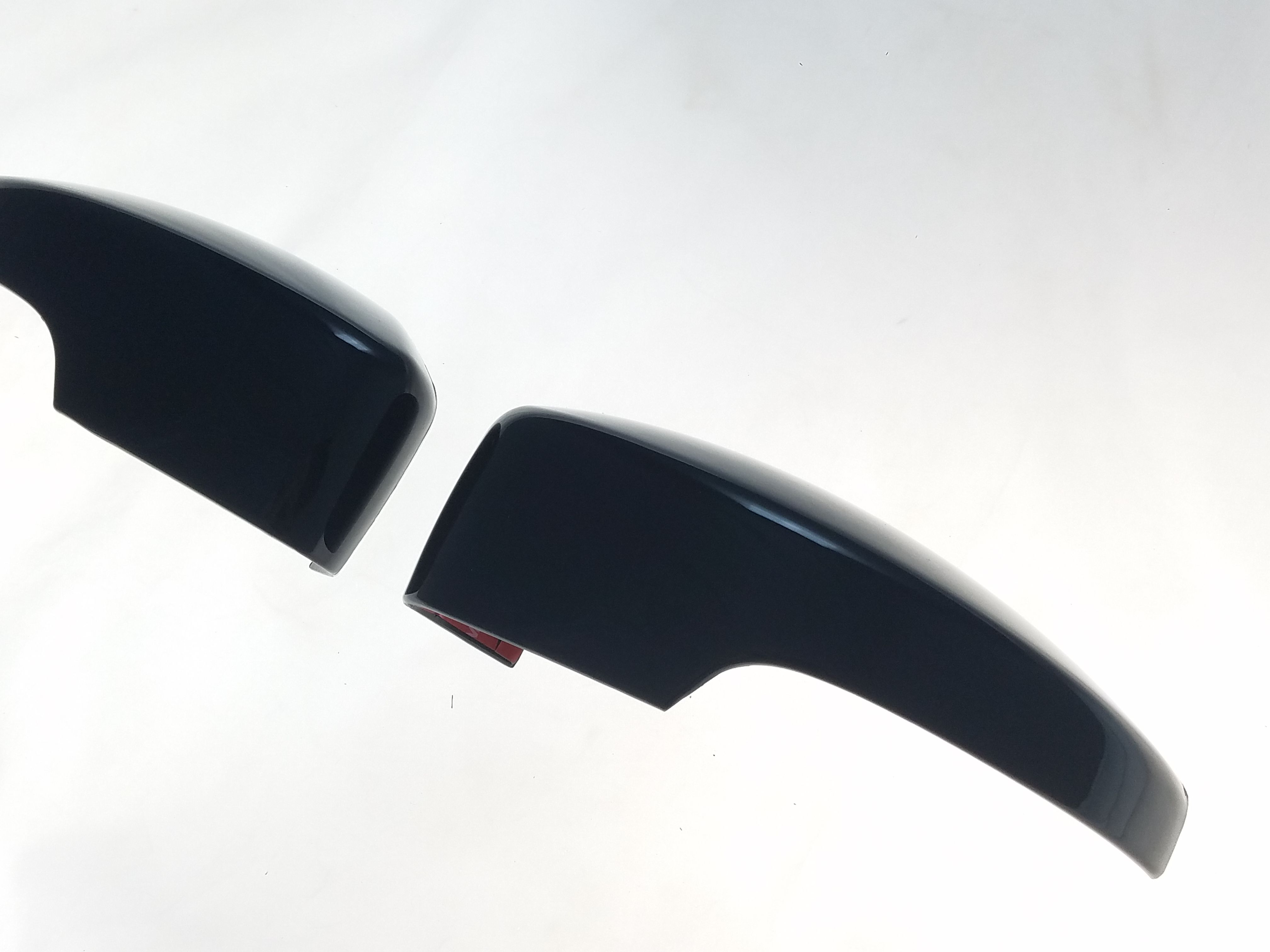 Trim Illusion Side Mirror Covers Black Top 2 Piece W/Signal