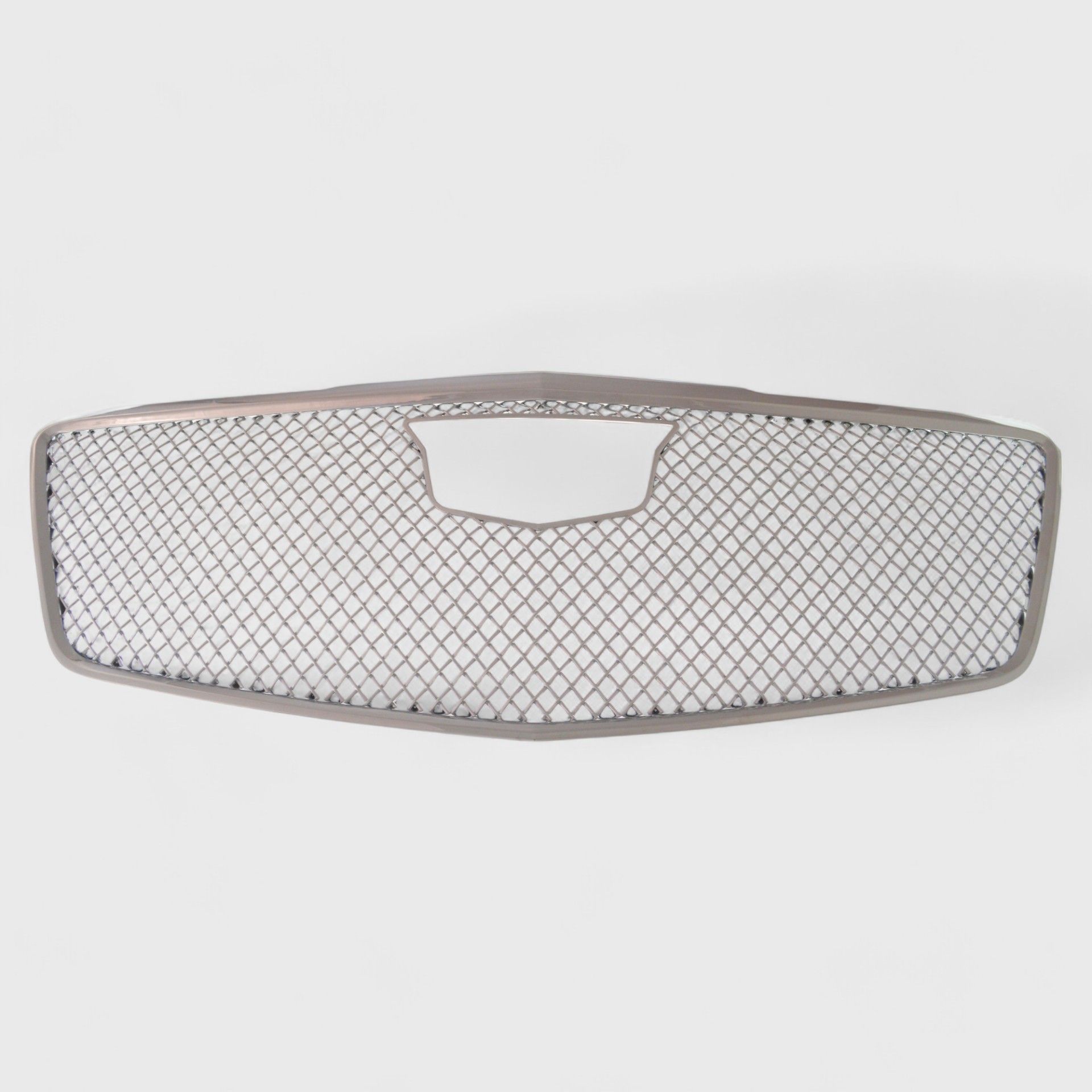 15-19 Cadillac CTS Does not fit V Model 1 Piece Mesh Chrome Tape-on Grille Overlay