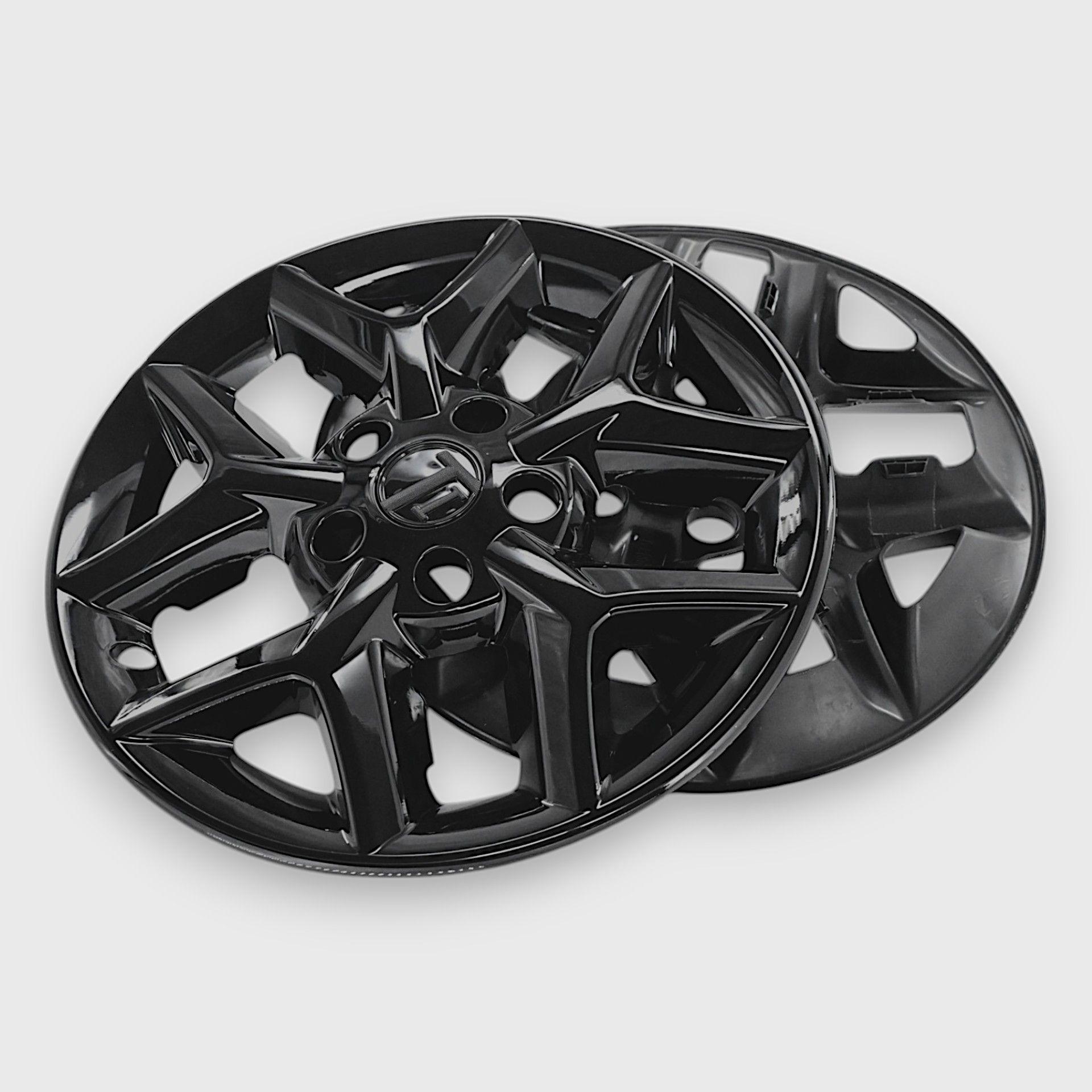 20-25 Kia Soul 8 Piece Gloss Black Snap-on Wheel Skin Set