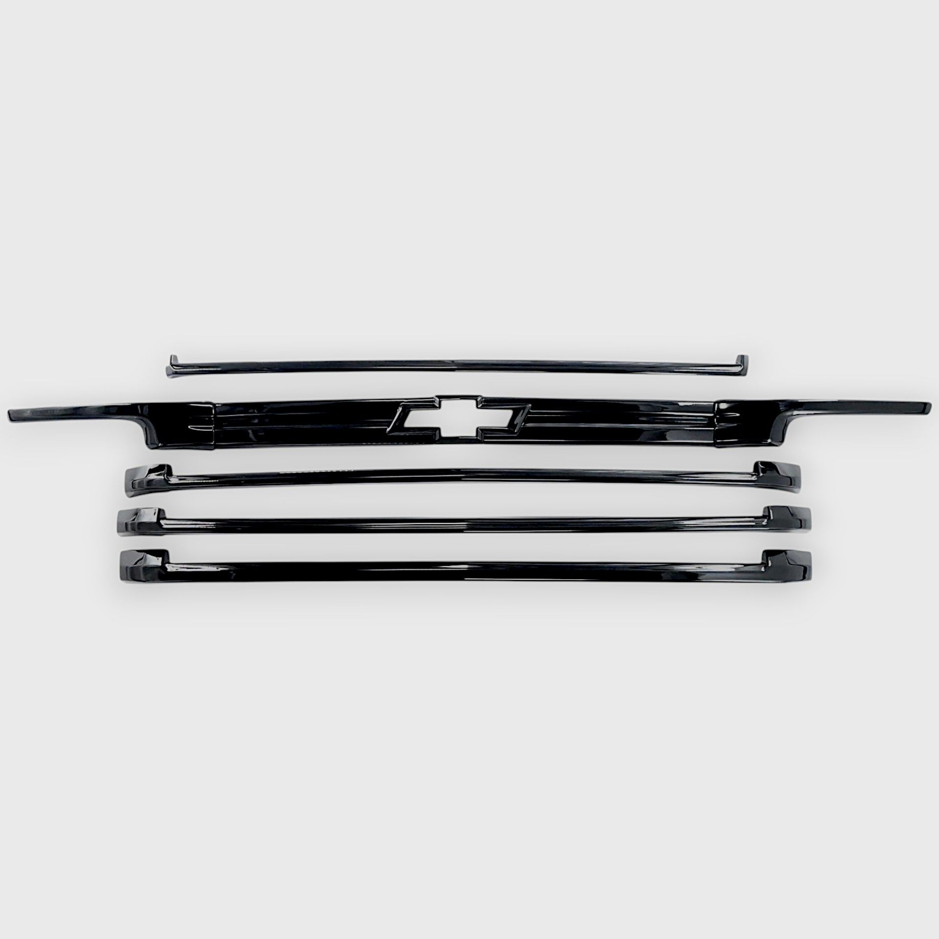 21-24 Chevrolet Suburban/Tahoe High Country Only 7 Piece Gloss Black Tape-on Grille Overlay