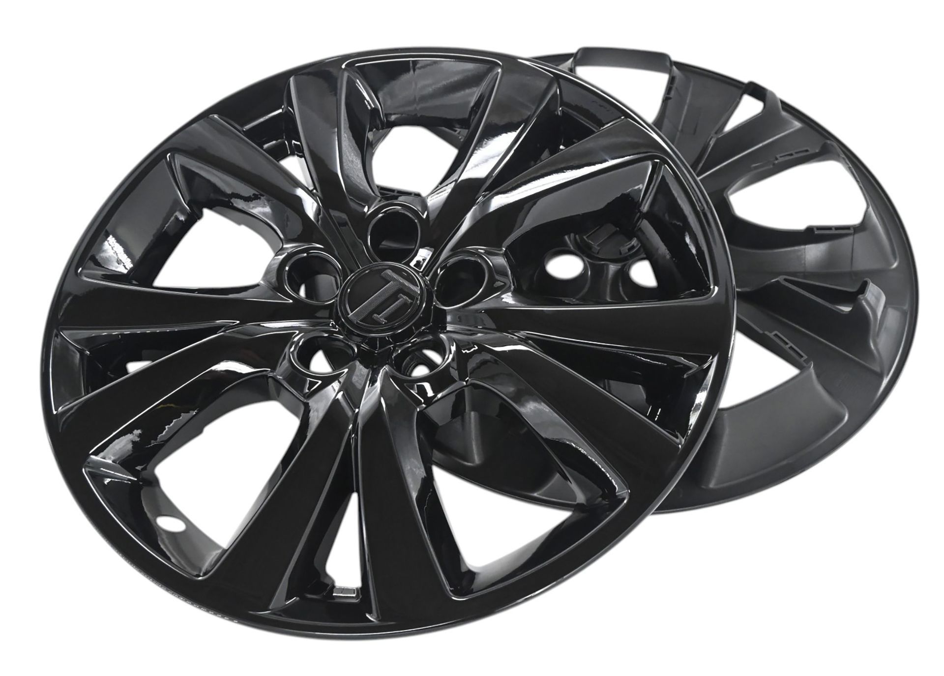 23-26 Mazda CX-30 8 PCS Gloss Black Snap-on Wheel Skin Set