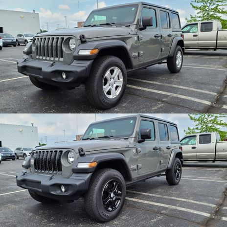 2018-2024 Jeep Patented Snap-on Gloss Black Door Handle Cover for Jeep  Wrangler/Gladiator DH6286BLK