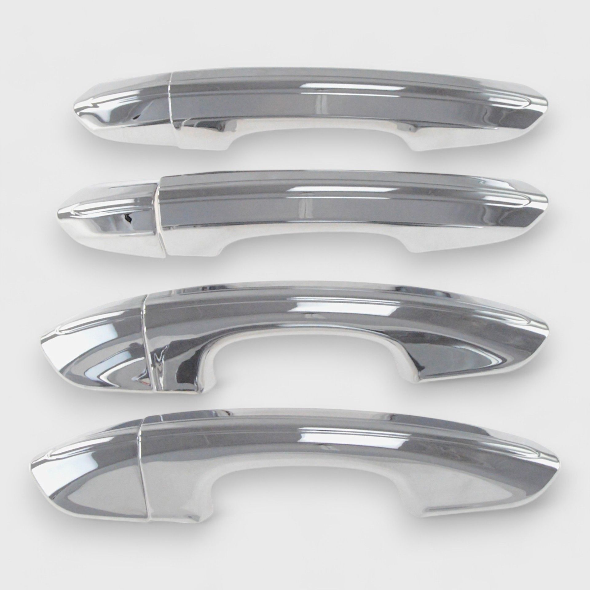 13-20 Ford Fusion, 15-24 Ford Edge Works over Keyless Sensors 8 Piece Chrome Snap-on W/Tape Patented Door Handle Cover
