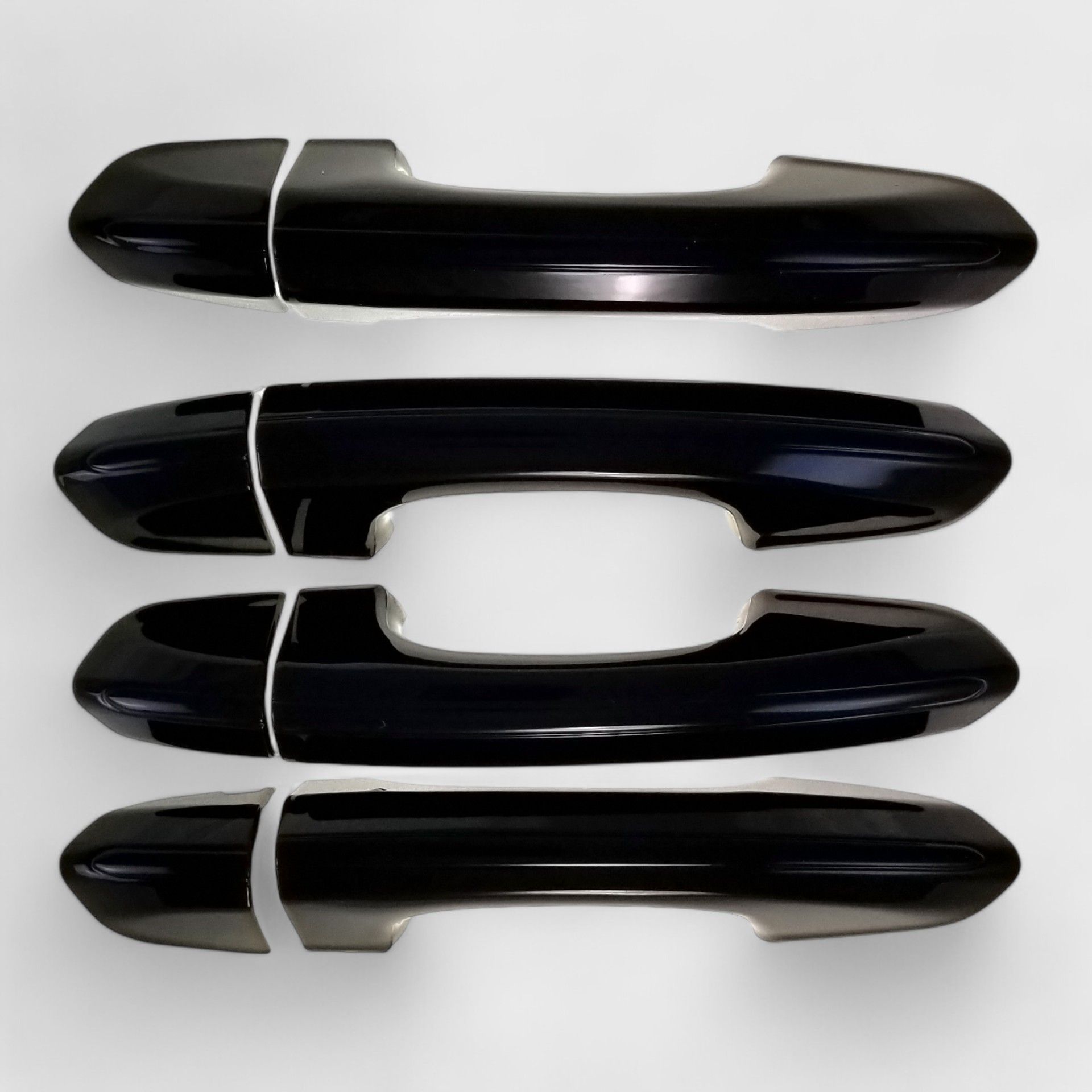 13-20 Ford Fusion, 15-24 Ford Edge Works over Keyless Sensors 8 Piece Gloss Black Snap-on W/Tape Patented Door Handle Cover