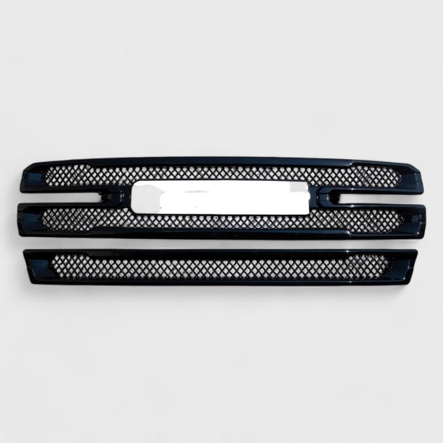 ABS6446BLK Gloss Black Grille Overlay for 16-18 GMC Sierra