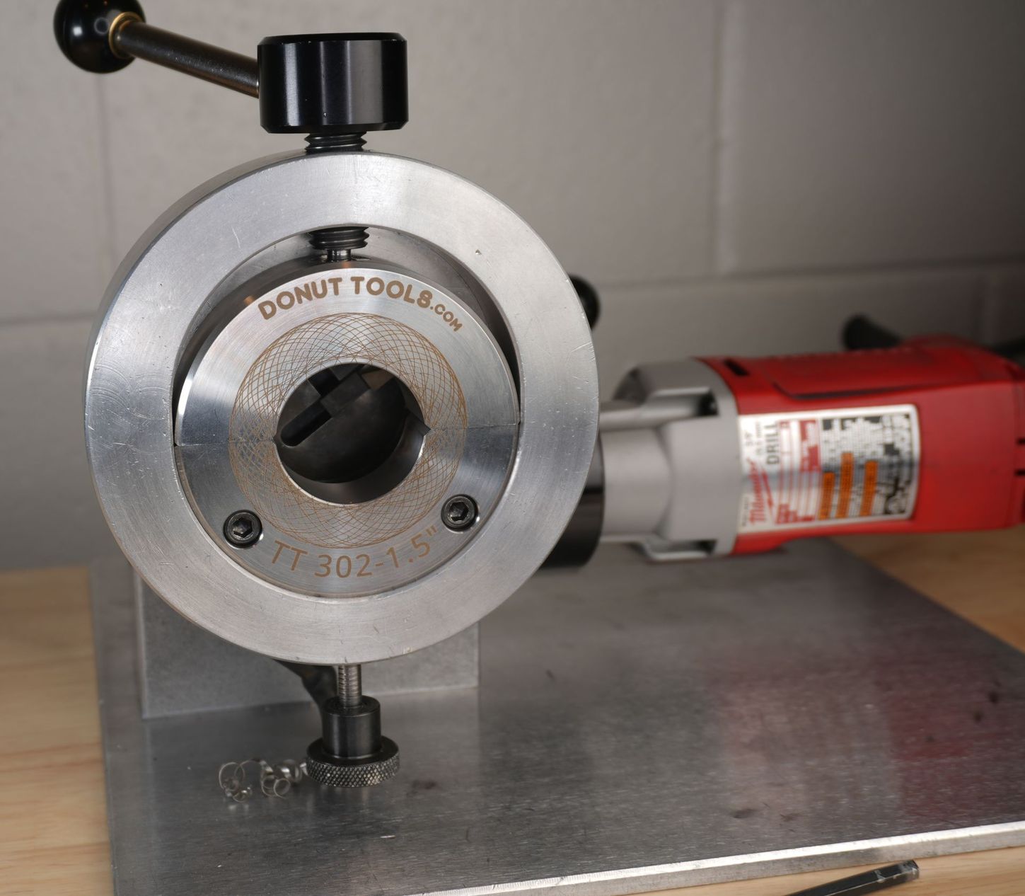 TriTool 302 machine with 1.5" collet