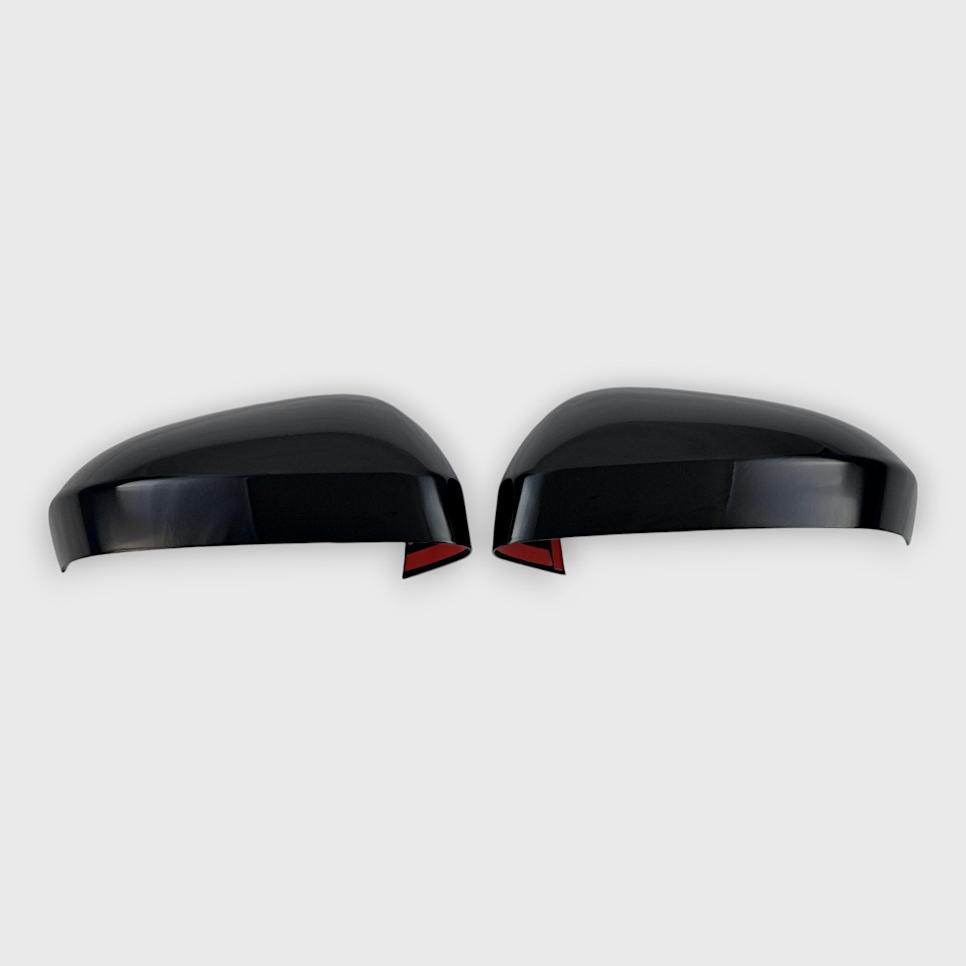 21-24 Nissan Rogue, 22-24 Mitsubishi Outlander, 22-25 Mitsubishi Outlander PHEV 2 Piece No Turn Signal Top Gloss Black Tape-on Mirror Cover