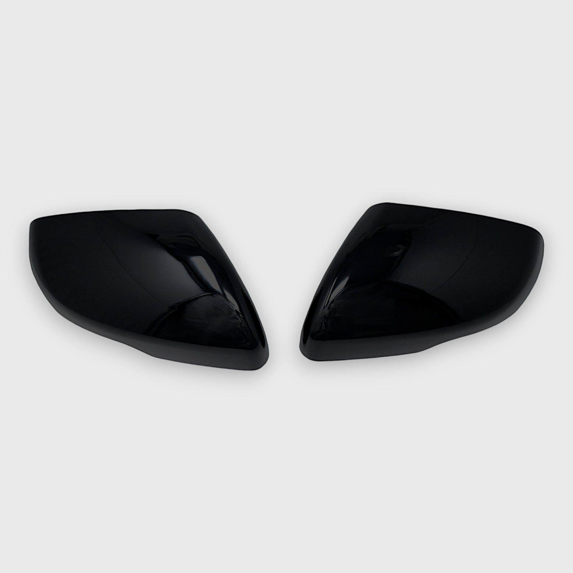 19-24 Ford Edge 2 Piece With Turn Signal Full Gloss Black Tape-on Mirror Cover
