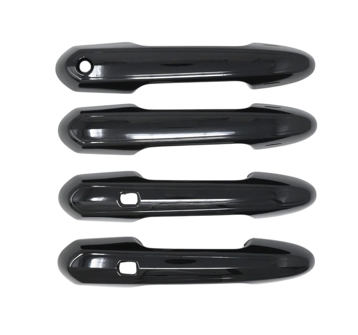 21-26 Toyota Sienna Works over Keyless Sensor, Rear doors with Smart Key Cut-out 8 PCS Gloss Black Snap-on W/Tape Patented Door Handle Cover