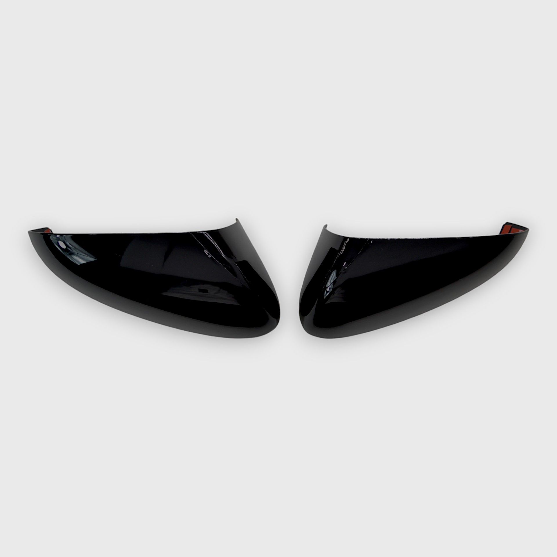 13-20 Ford Fusion 2 Piece No Turn Signal Top Gloss Black Tape-on Mirror Cover
