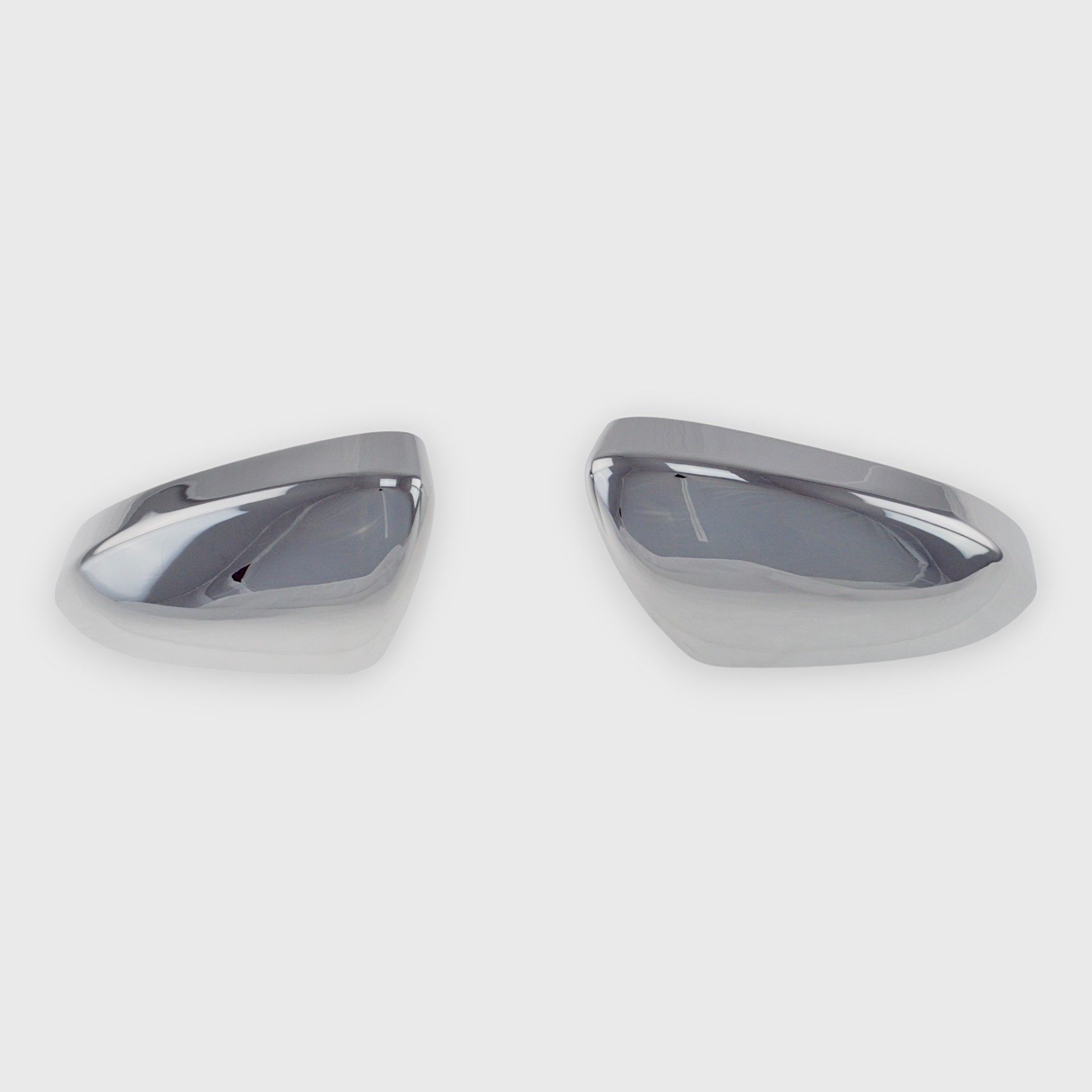 13-20 Ford Fusion 2 Piece No Turn Signal Top Chrome Tape-on Mirror Cover