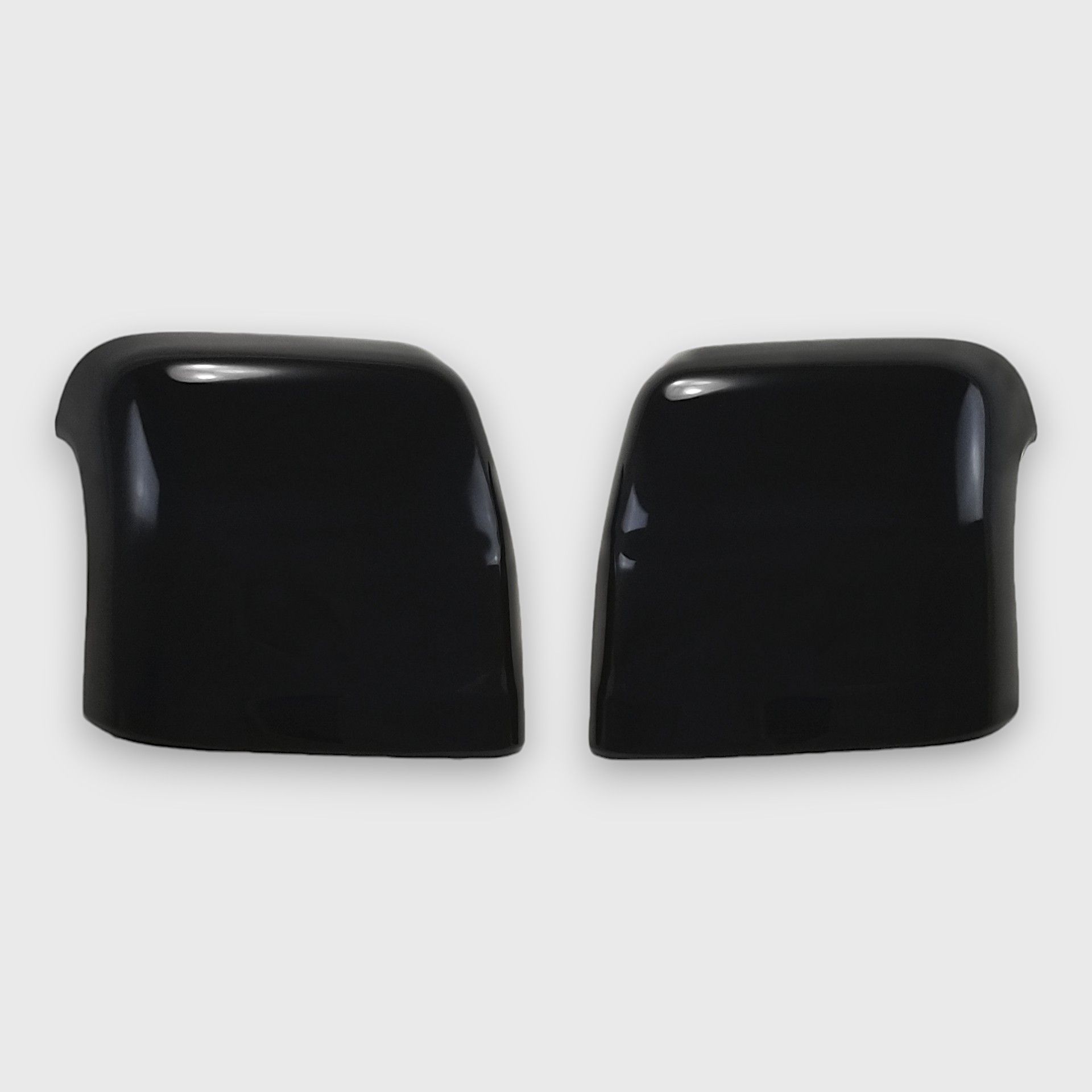 16-24 Nissan TITAN XD Tow-style 2 Piece With Turn Signal Top Gloss Black Tape-on Mirror Cover