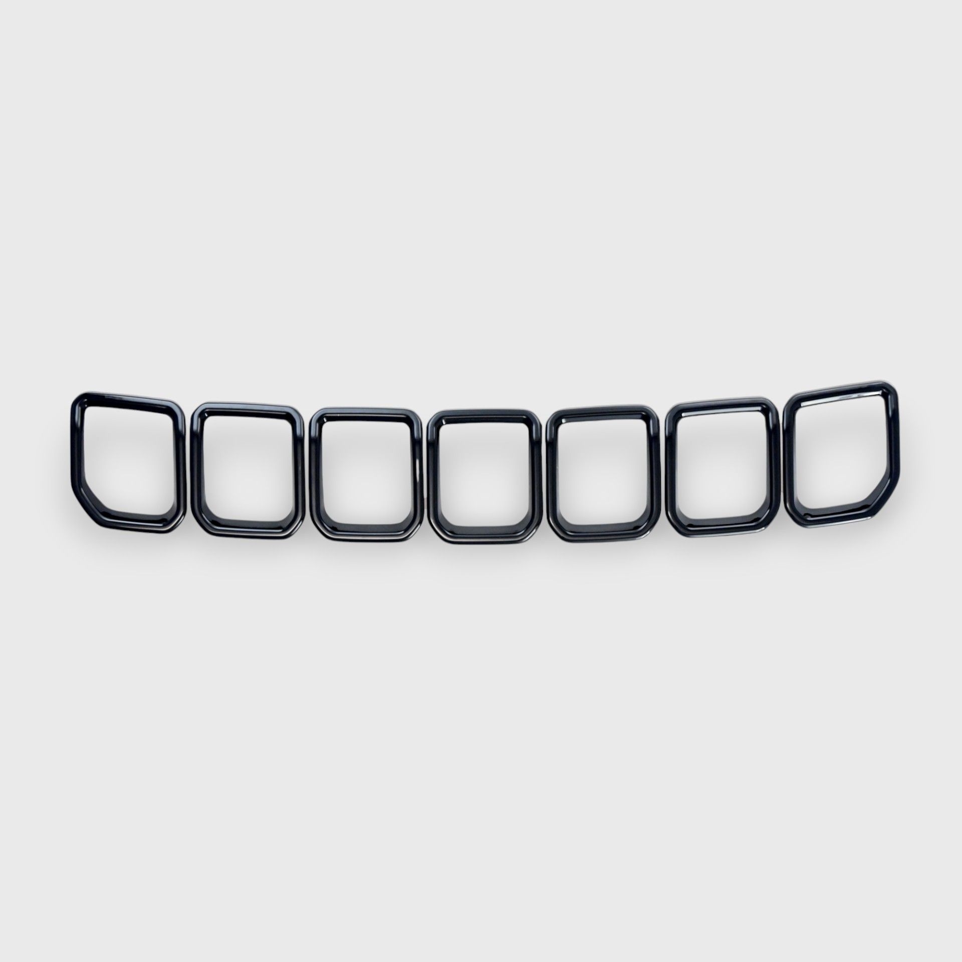 22-26 Jeep Compass 7 Piece Gloss Black Tape-on Grille Overlay