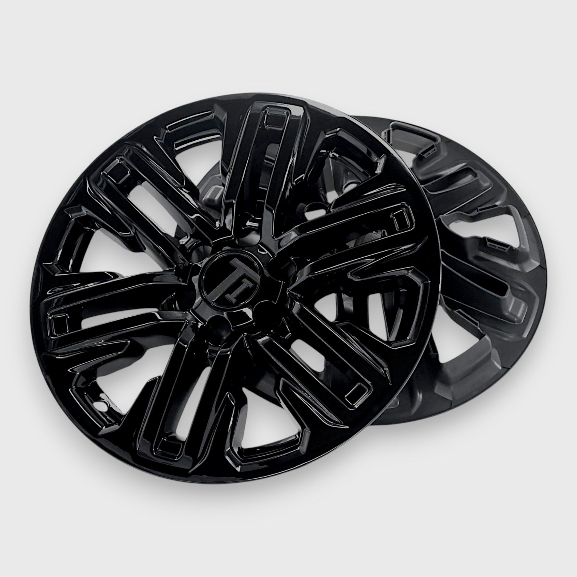 21-24 GMC Yukon/Yukon XL 8 Piece Gloss Black Snap-on Wheel Skin Set