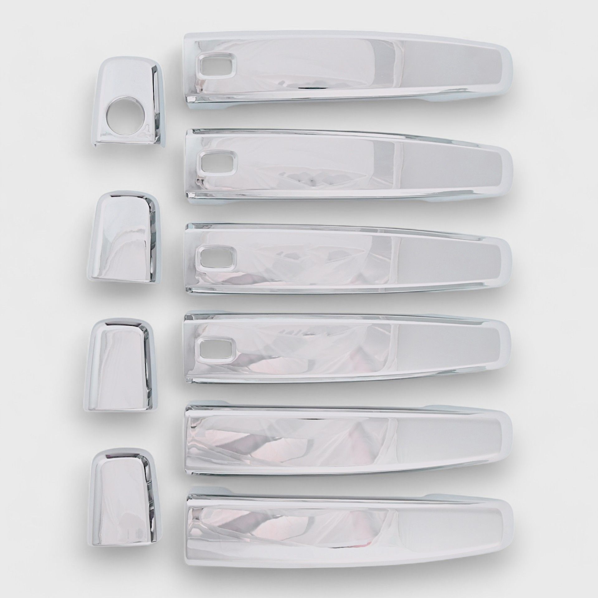 10-16 Buick LaCrosse, 11-17 Buick Regal, 13-19 Buick Encore, 15-17 Buick Verano, 11-16 Chevrolet Cruze, 10-15 Chevrolet Captiva Sport, 14-21 Chevrolet Spark, 14-20 Chevrolet Sonic, 14-22 Chevrolet Trax W/ Smart Key 10 Piece Chrome Snap-on W/Tape Patented Door Handle Cover