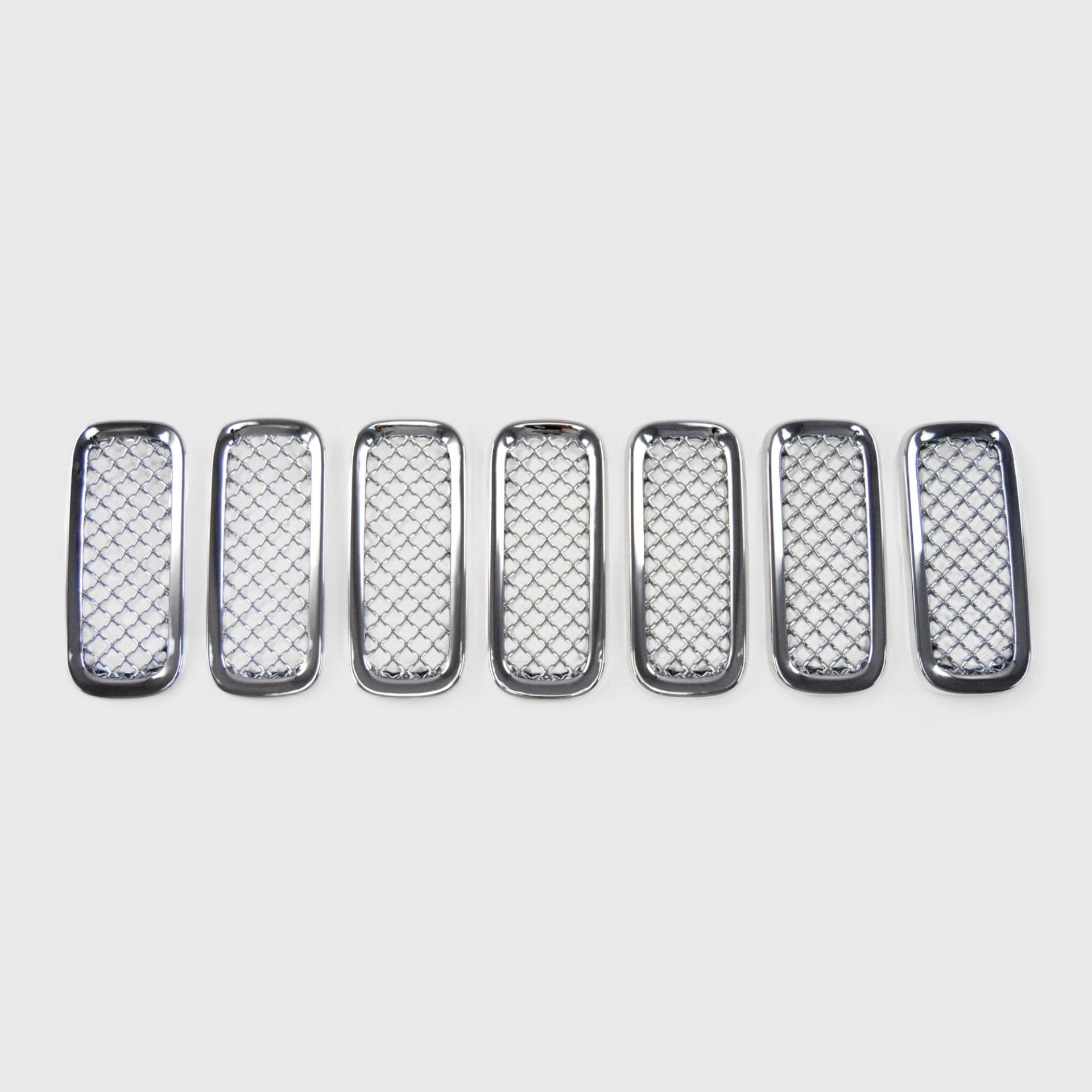 15-19 Jeep Renegade Sport/Limited/Latitude 7 Piece Chrome Tape-on Grille Overlay