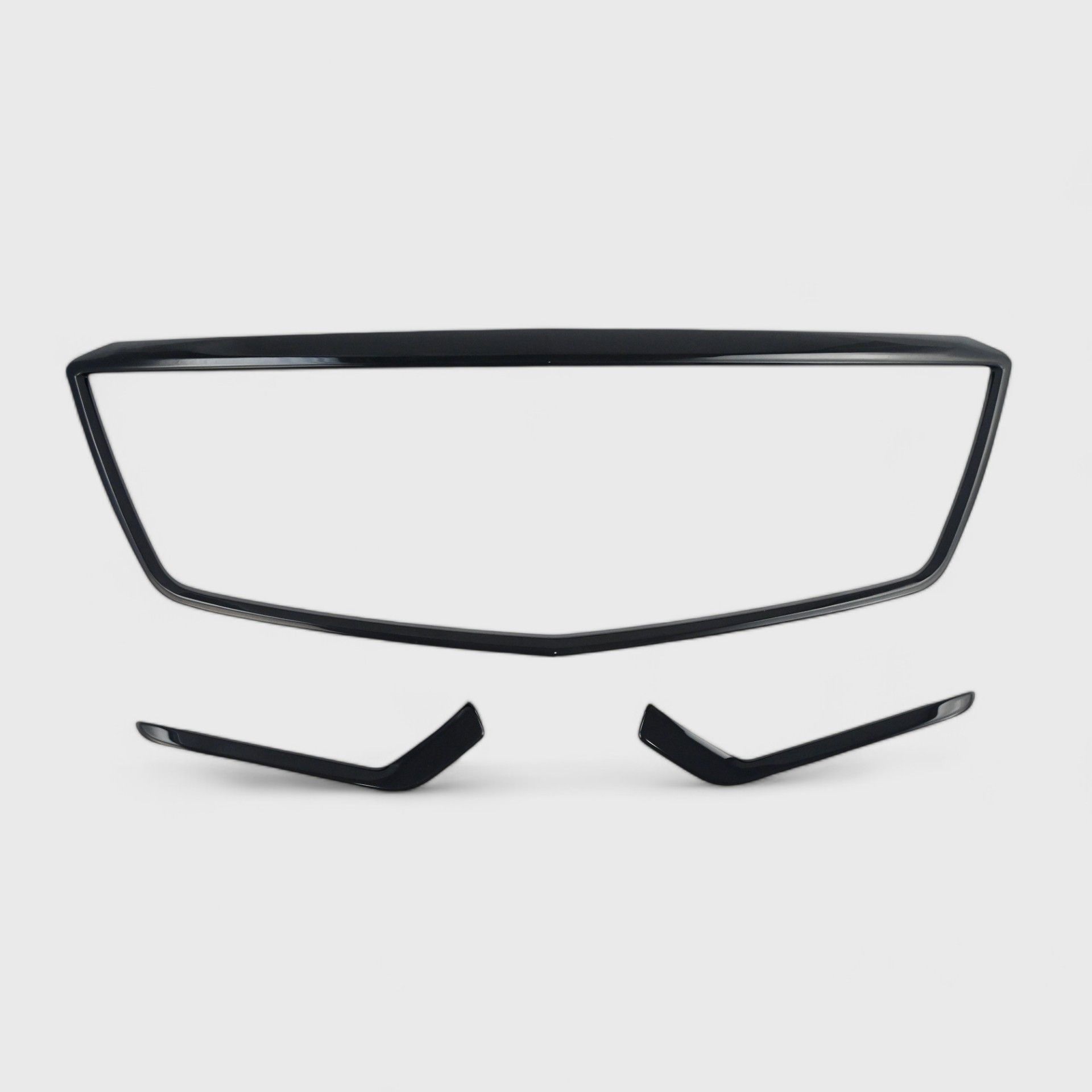 20-26 Cadillac XT5 3 Piece Gloss Black Tape-on Grille Overlay